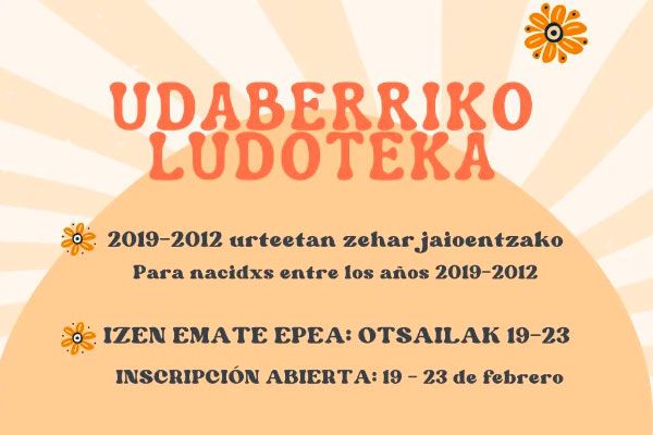 Ludoteca de primavera del Ayuntamiento de Plentzia