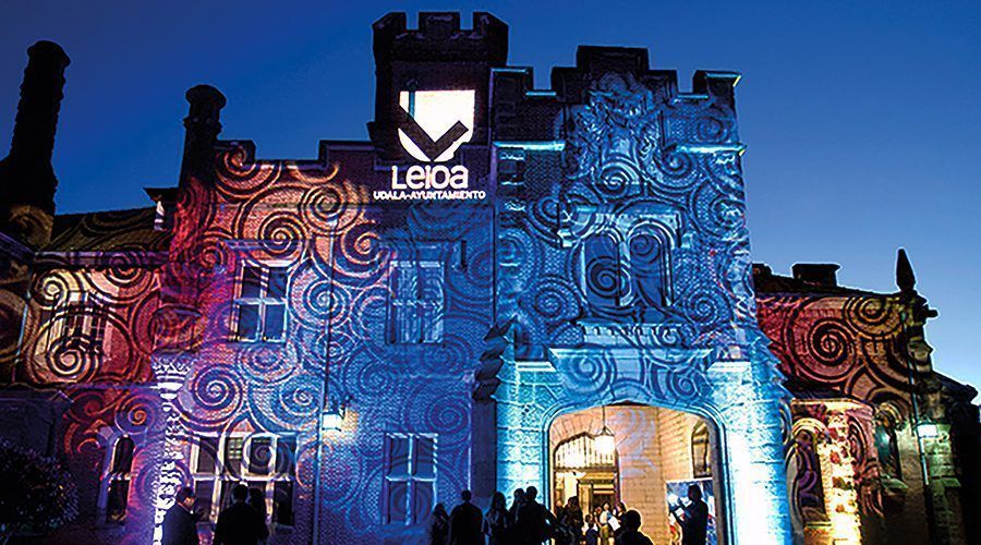 Espectáculo lumínico inmersivo en el Palacio Artaza de Leioa