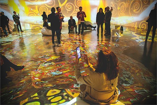 Exposición inmersiva Klimt Bilbao