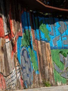 Mural "Homage to Japan" in La Robleda de los sueños.